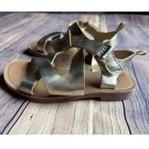 OshKosh B'Gosh Meera Soft Gold Sandals Little Girl's size 11